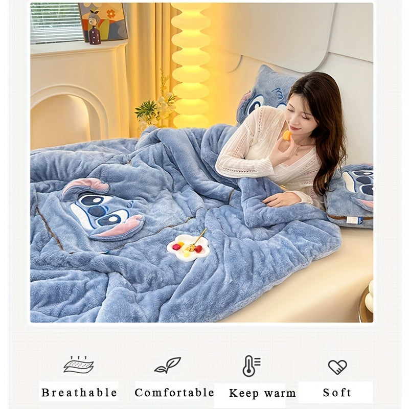 Stitch Kissen-Decke in Einem – Für Komfort sowie Gemütlichkeit in Einem