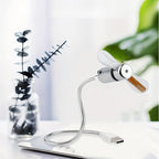 Tragbarer USB LED-Uhrenventilator inklusive Zeitanzeige
