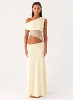 Maxikleid mit A-Linien-Rock