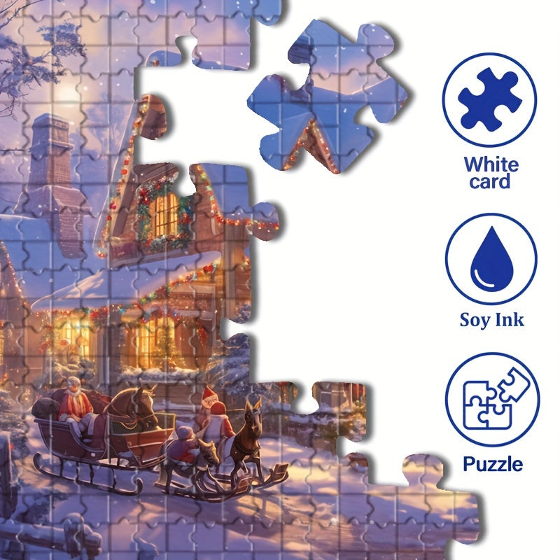Winterliche Verzauberung Puzzle: Genieße die festliche Stimmung