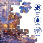 Winterliche Verzauberung Puzzle: Genieße die festliche Stimmung