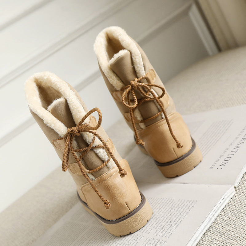 Stiefeletten gefüttert – Khaki