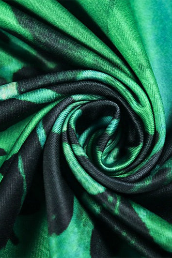 Figurbetontes Maxikleid mit Bindedetail und Blumenmuster