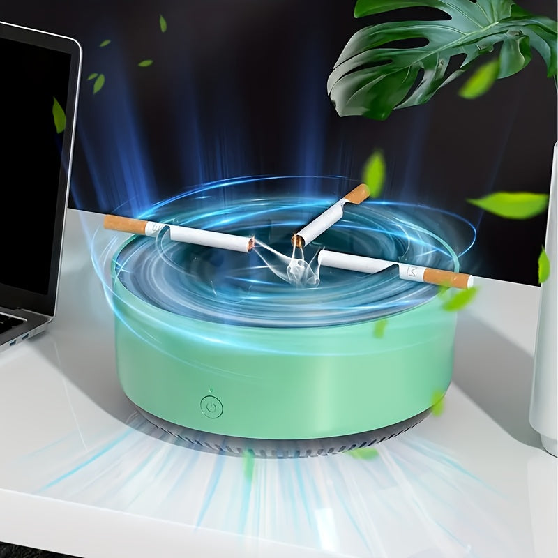 Intelligenter Aschenbecher mit Luftreiniger – Effektive Rauch- sowie Geruchsbeseitigung mit stilvollem Design