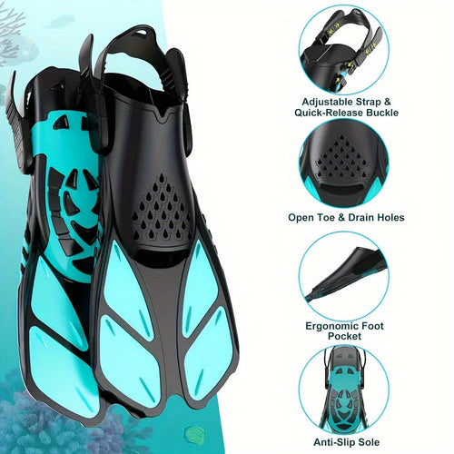 AquaFlex Schnorchelflossen – Ideal zum Schwimmen sowie Schnorcheln