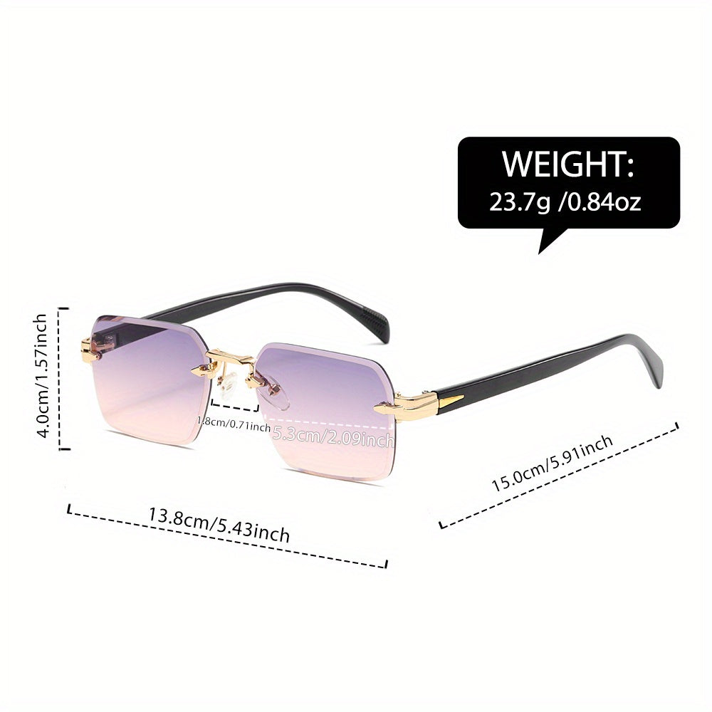 Randlose Quadratische Brille für Herren – Eleganz sowie Komfort in Einem