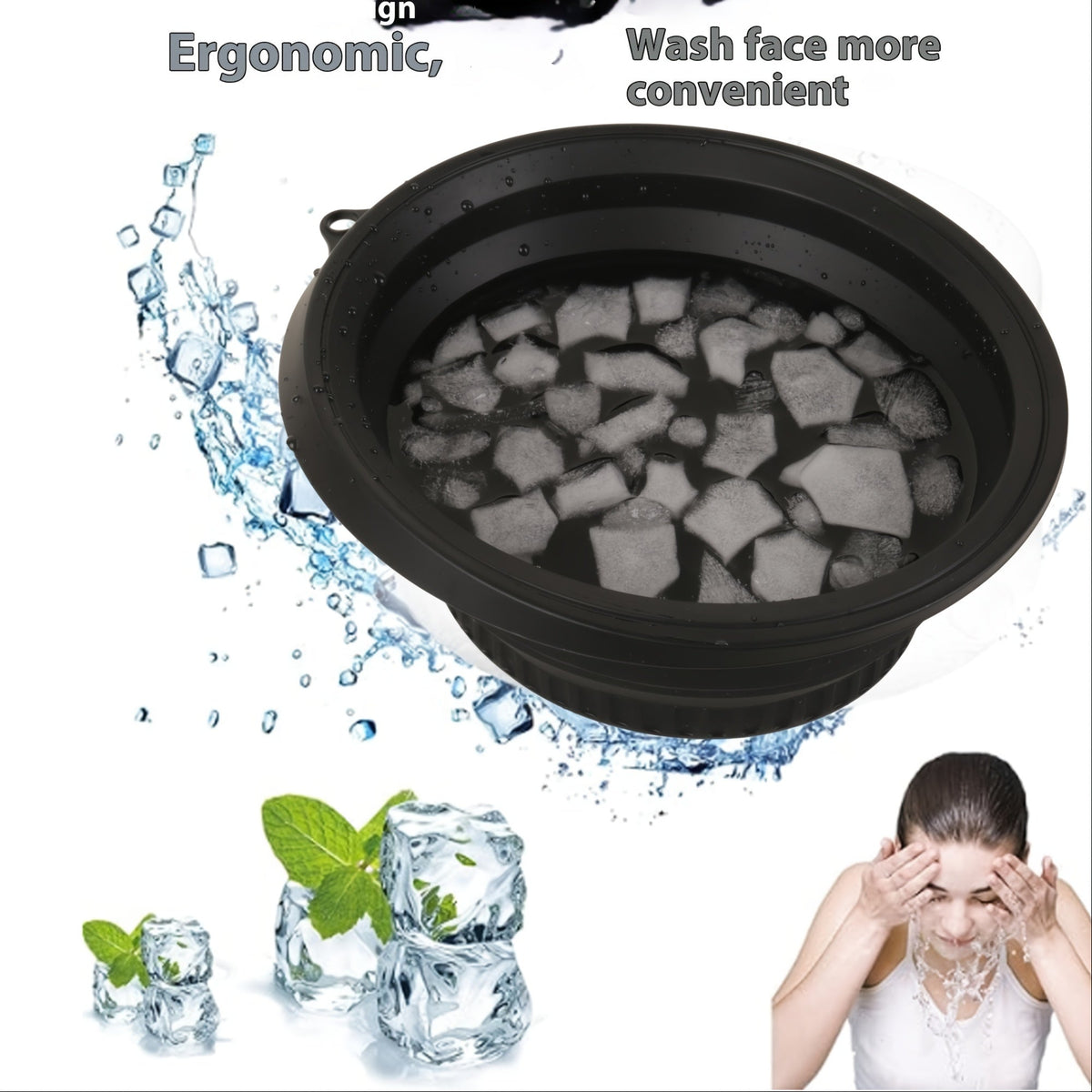 FlexiCool Silikon-Eiswürfelform – Funktional und Kompakt für Erfrischende Bäder