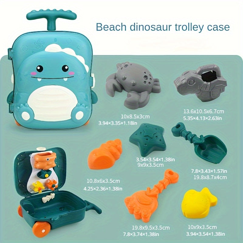Wal-Themen Strandspielzeug-Set für Babys: 8-teiliges Reiseetui