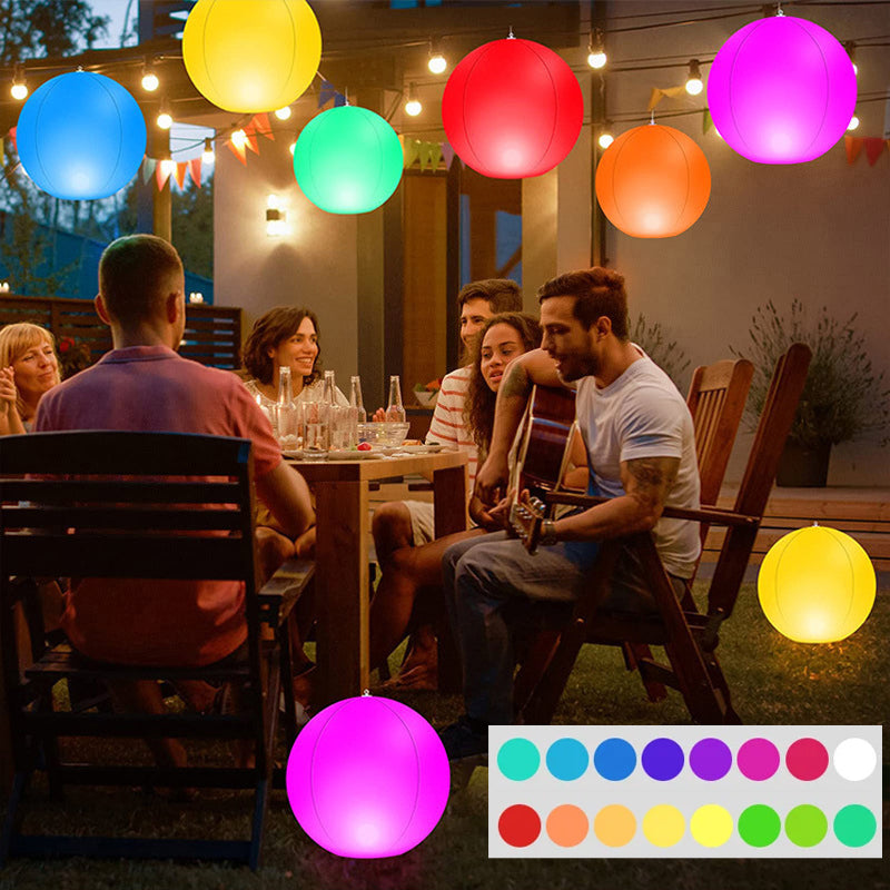 LED-Aufblasbare Leuchtbälle für Pool sowie Garten