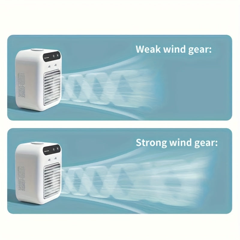 Portabler Mini-Klimaanlage: All-in-One Luftbefeuchter & Ventilator