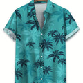 Herren Hemd inklusive Palmenprint – Lässiger & Atmungsaktiver Sommerstil