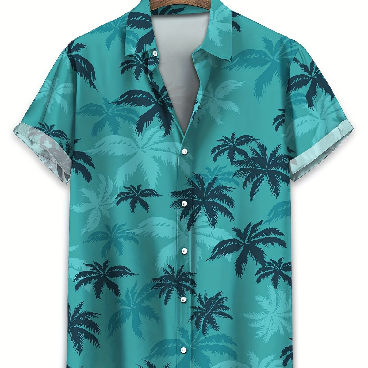 Herren Hemd inklusive Palmenprint – Lässiger & Atmungsaktiver Sommerstil