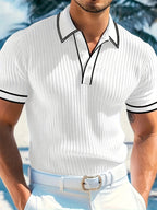 Herren Polo-Shirt mit kurzen Ärmeln – Bequem und elegant für den Sommer