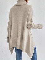 Bequemer langer Rollkragenpullover