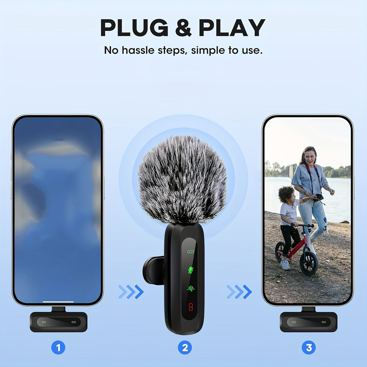 SoundClip Kabelloses Lavalier-Mikrofon - Für Smartphones sowie Tablets