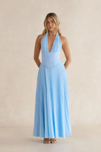 Paradise – Spitzen-Maxikleid mit Neckholder und Korsett-Schnürung