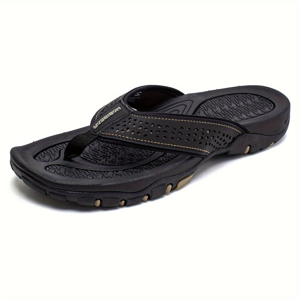Bequeme sowie Nachhaltige Herren Slipper Sandalen – Mit EVA Polsterung und Rutschfester TPR Sohle