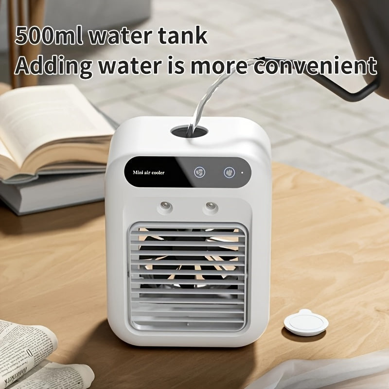 Portabler Mini-Klimaanlage: All-in-One Luftbefeuchter & Ventilator