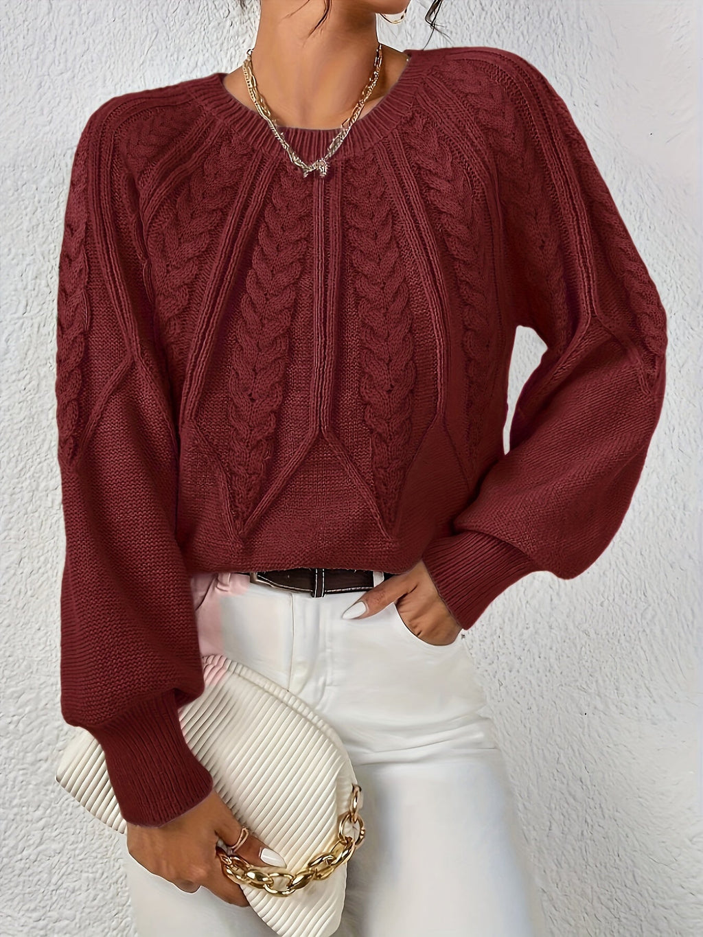 Eleganter Pullover mit langen Ärmeln