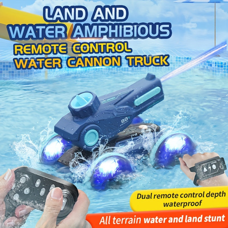 SplashRider Amphibischer RC Wasserkanonen Truck: Spritziger Spielspaß