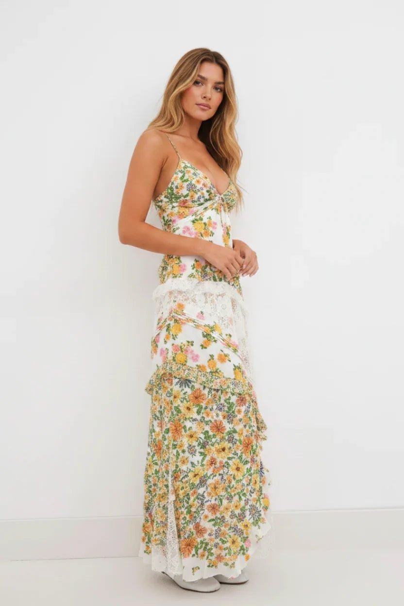 Flattering – Maxikleid mit Blumenmuster