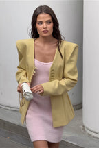 Blazer im Vintage-Stil in Braun