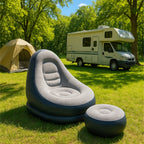 Aufblasbares Sofa-Lounger inklusive Fußstütze – Wasserdicht & Bequem