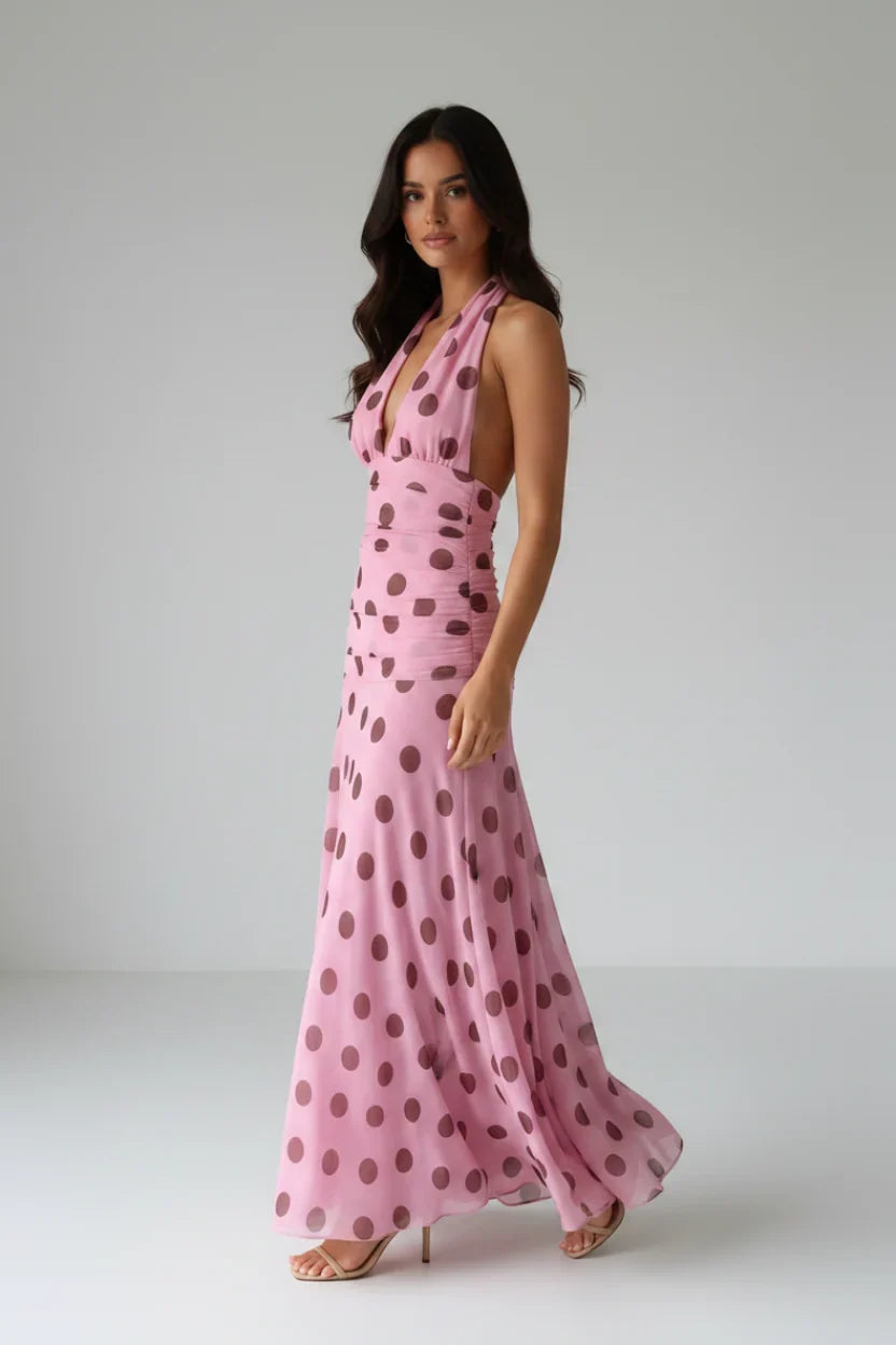 Polka – Maxikleid mit Punktemuster