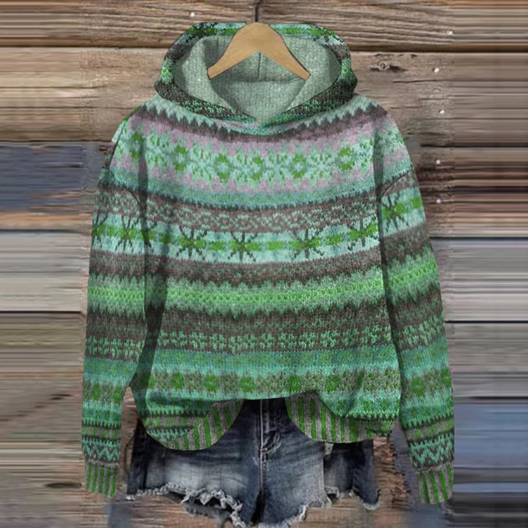 Gemütlicher Ethno-Pullover