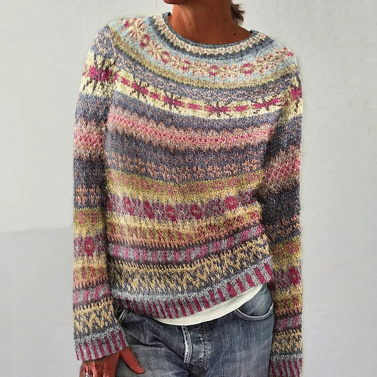 Strickpullover mit nordischem Muster