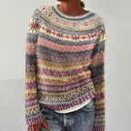 Strickpullover mit nordischem Muster