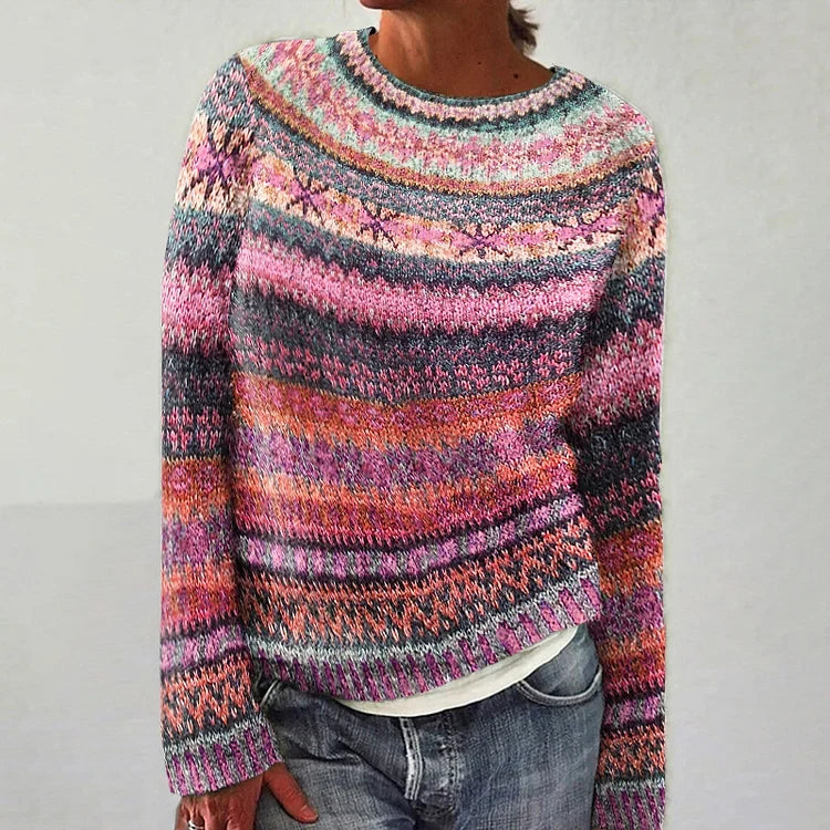 Strickpullover mit nordischem Muster