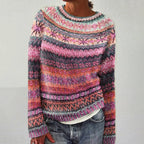 Strickpullover mit nordischem Muster