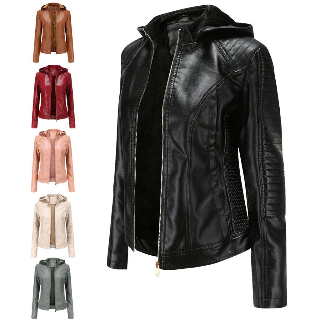 Stilvolle Lederjacke mit zeitlosem Design