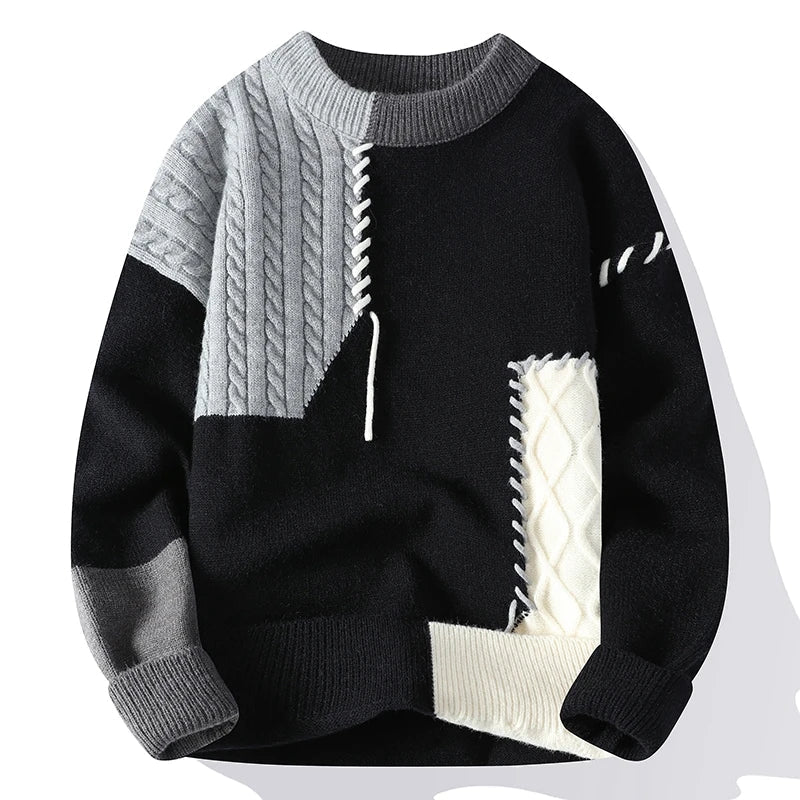 Luna Patchwork Pullover – Für einen modischen sowie warmen Look