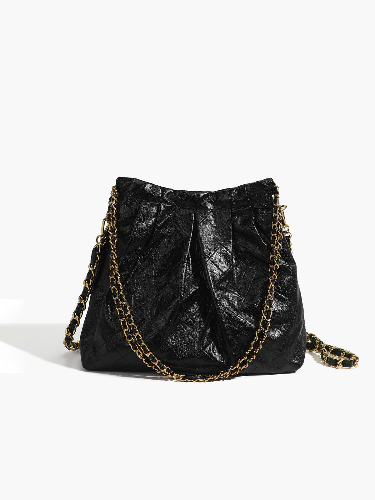 Schultertasche aus Leder im Retro-Stil