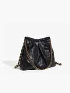 Schultertasche aus Leder im Retro-Stil