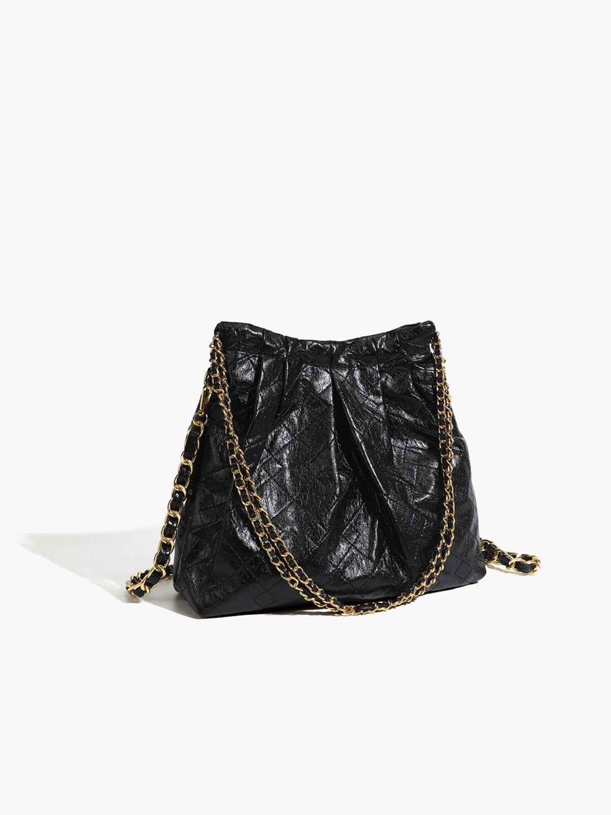 Schultertasche aus Leder im Retro-Stil