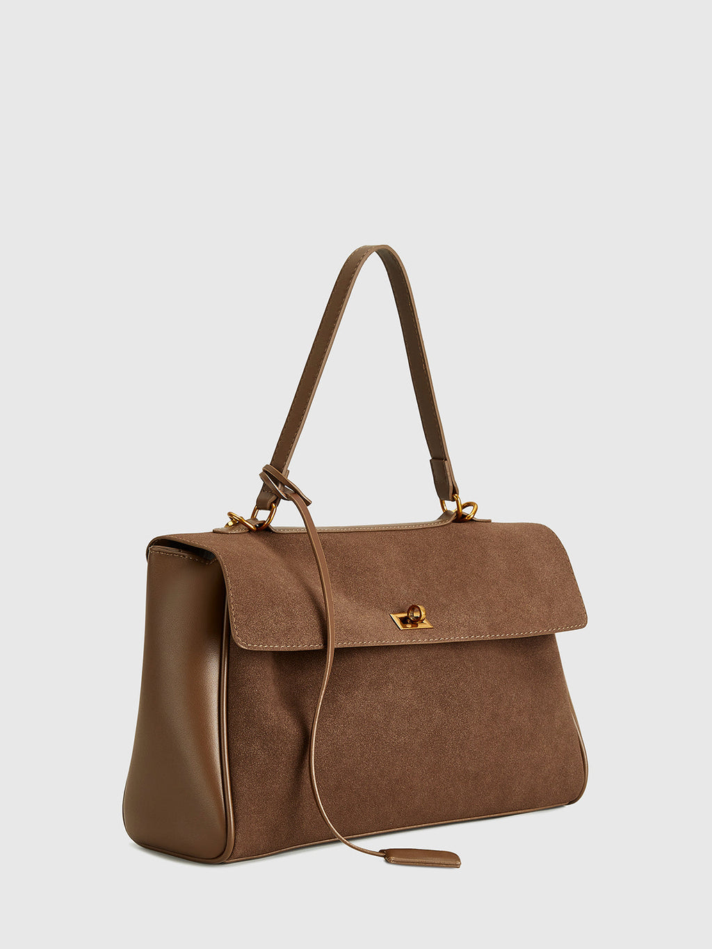 Alltags-Schultertasche mit Überschlag und viel Stauraum