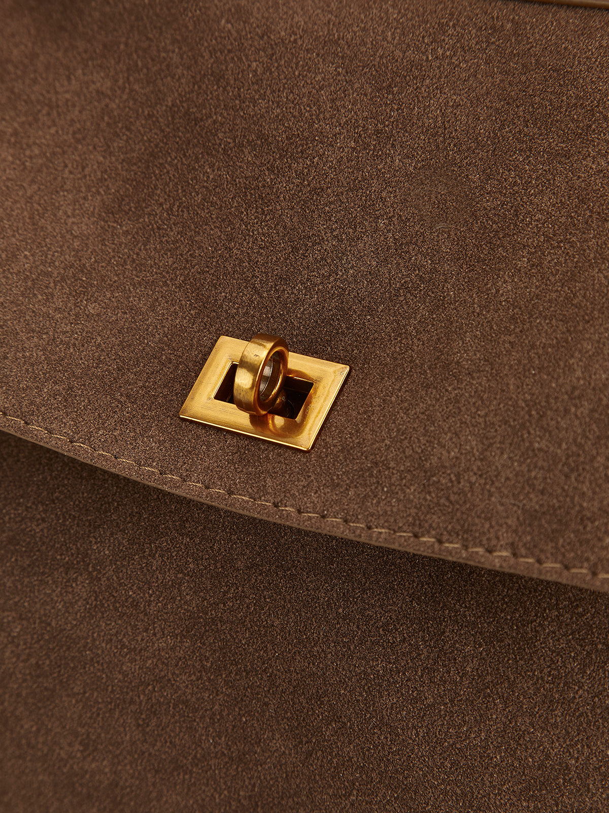 Alltags-Schultertasche mit Überschlag und viel Stauraum