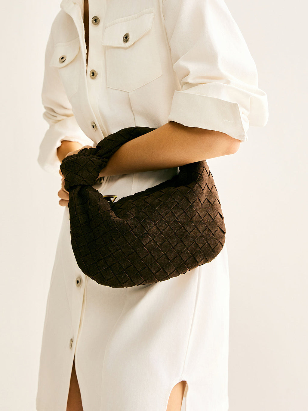 Tasche in Flechtoptik