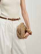 Clutch aus Stroh
