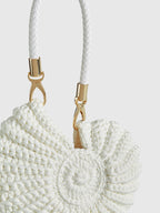 Handtasche in Häkeloptik in Muschelform