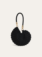 Handtasche in Häkeloptik in Muschelform