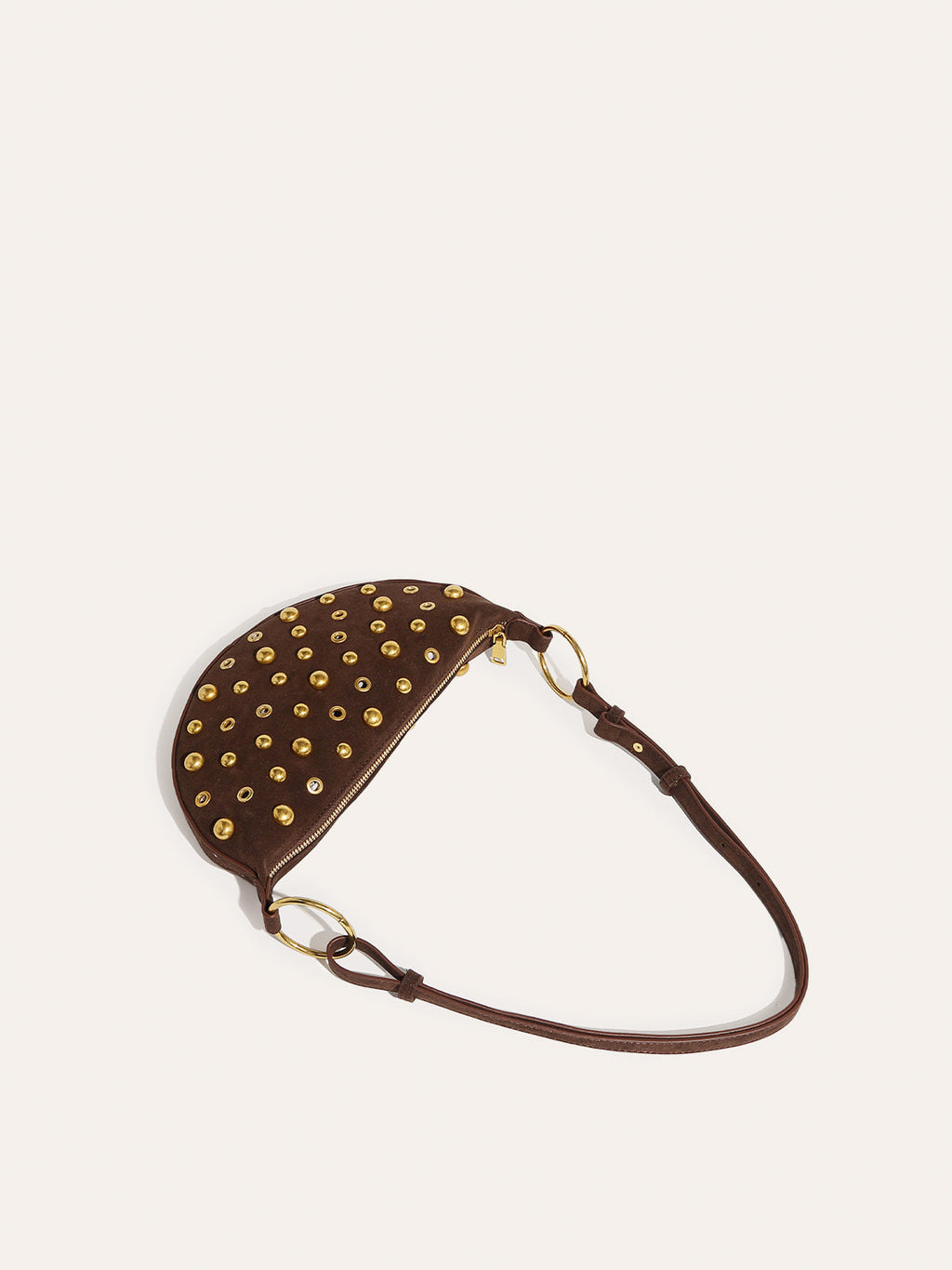 Schultertasche mit Nieten