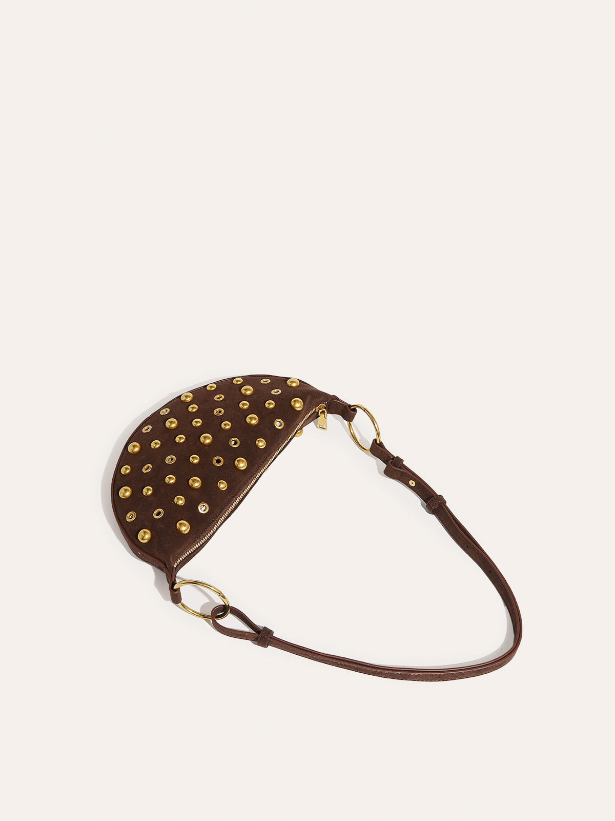 Schultertasche mit Nieten