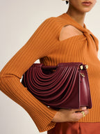 Tasche in Lederoptik im Streifen-Design