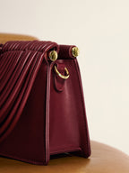 Tasche in Lederoptik im Streifen-Design
