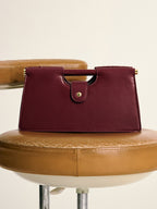 Tasche in Lederoptik im Streifen-Design