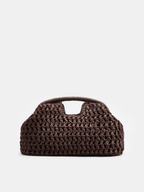 Clutch aus geflochtenem Stroh